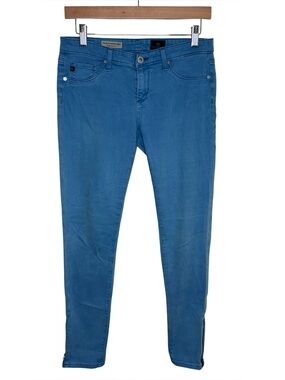 Adriano Goldschmied AG legging jeans low rise blue ankle zip up size 27